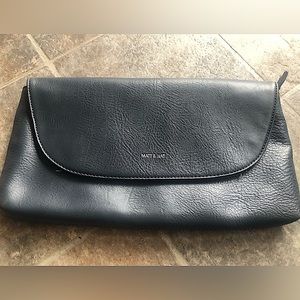 MATT & NAT Navy Clutch, Vegan Leather